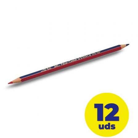 Faber-Castell Lápiz bicolor 2160 trazo 3,3mm rojo-azul
